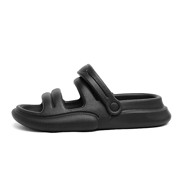 Strandtofflor för män Modesandaler Utomhus Halkfria inomhusskor 3B2295 Black 41