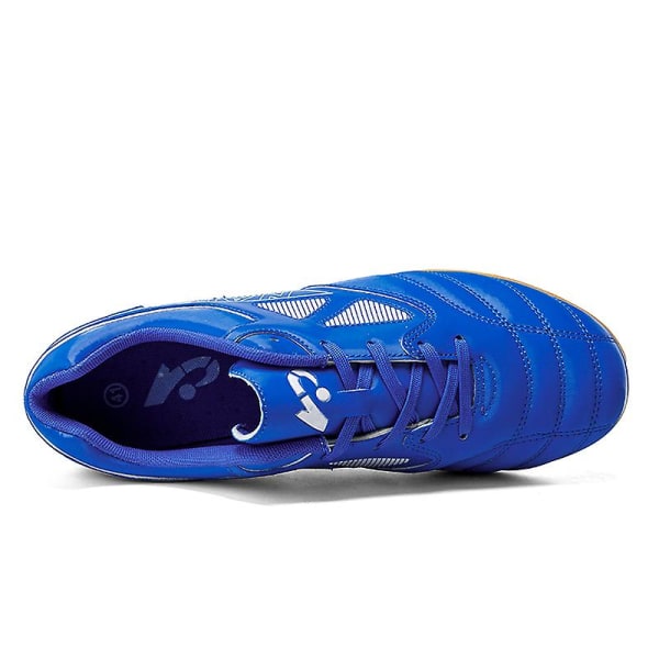 Fotbollsskor för män Halkfria fotbollsskor Klossar Gräs Fotbollssneakers 3C22028 Blue 43