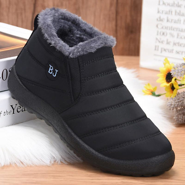 Snöskor för män varma ankelstövlar Halkskydd vinter utomhus casual 2Lm751 Black 44