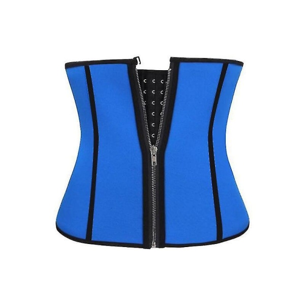 Dam Neopren Bastu Bälte Topp Korsett Waist trainer Dubbelpressande Bustiers Underbyst Korsett Body Shaper Sexiga Shapewear Underkläder,blå Asian size M