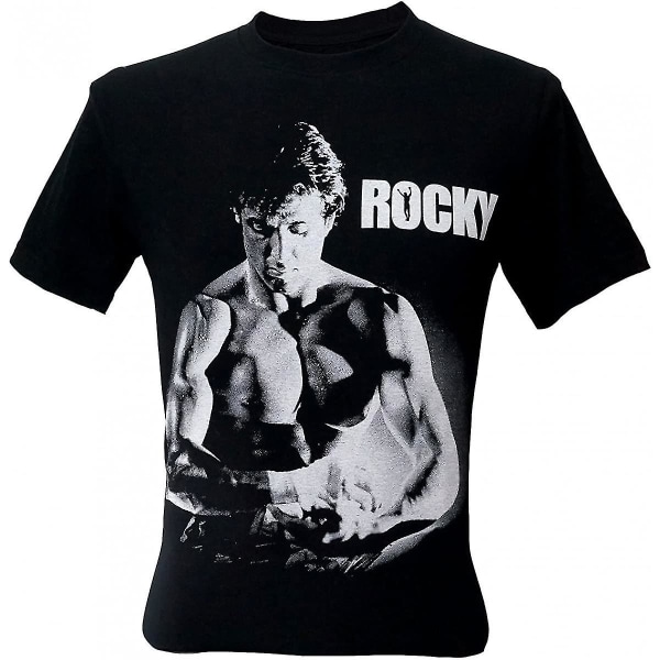 Immortal Men's Sylvester Stallone Rocky Balboa Boxing Classic Flim Black Medium S