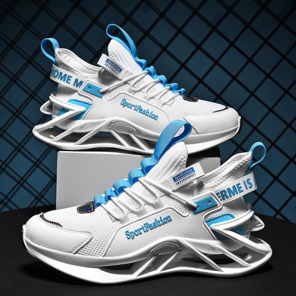 Herrsportskor Blade löparskor Halkfria Sneakers Fr18229 White 43