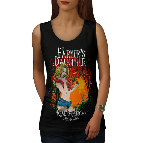 Country Dotter Sexig Dam Blacktank Top XL