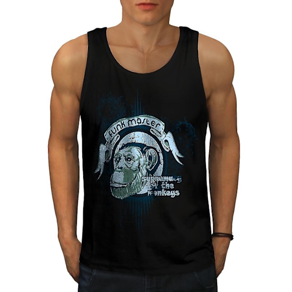 Funk Master Ape Men Blacktank Top | Wellcoda XL