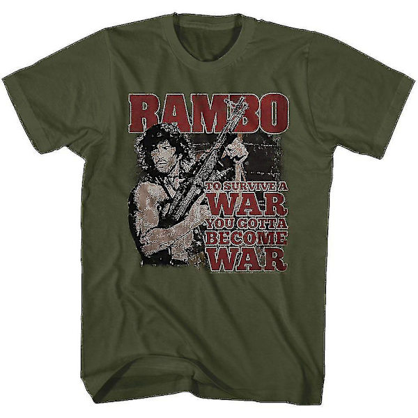 Rambo Become War T-shirt kläder M