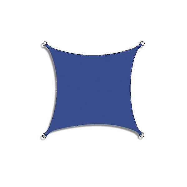2 X 4 meter vattentät solskugga segla utomhus markiser för trädgårdsgård segel Pool Partio Solskydd Royal Blue