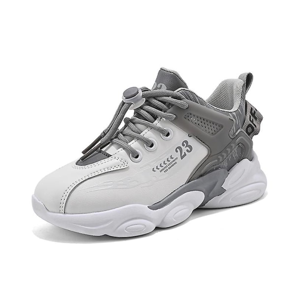 Kids Sneakers Andas löparskor Mode Sportskor 3Al31 WhiteGray 30