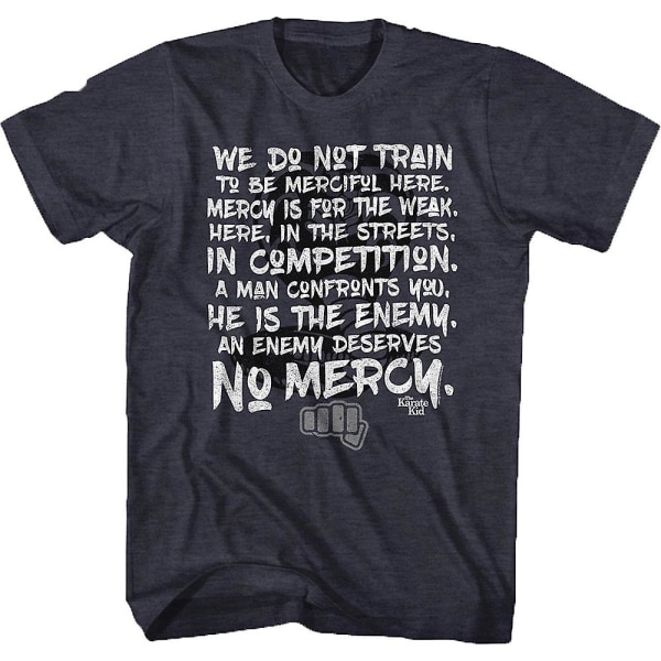 Karate Kid Enemy Deserves No Mercy T-shirt L