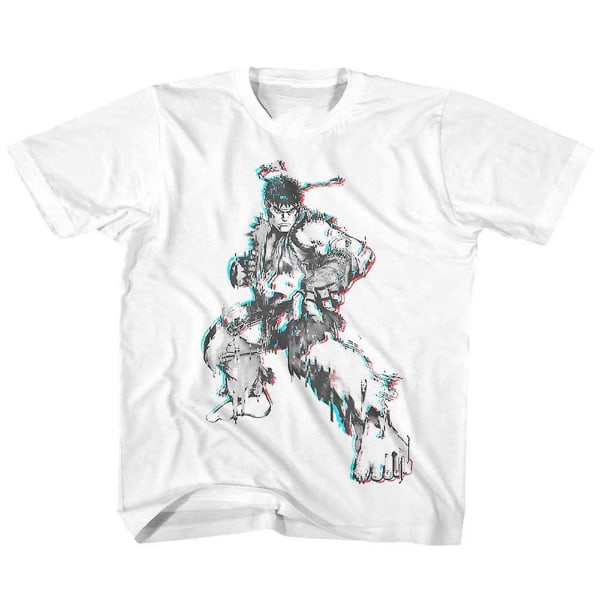 Street Fighter Glitch Fighter Youth T-shirt L