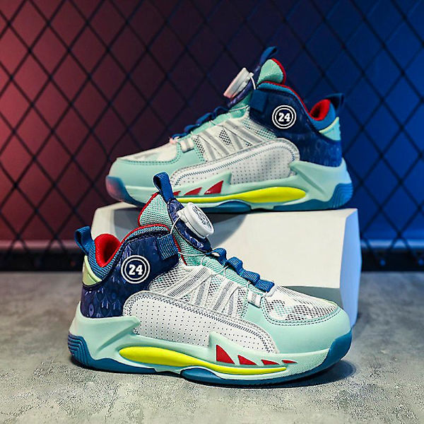 Barn Basketskor Mode Flickor Sneakers Andas Sportskor 3Al813 Blue 34