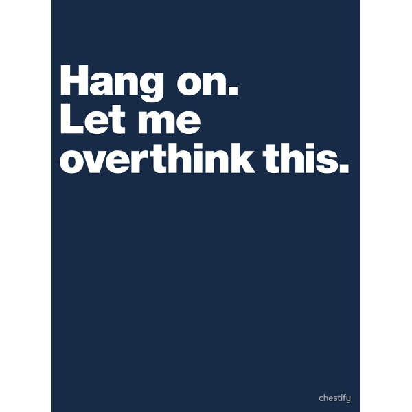 Vänta. Låt mig övertänka detta. Aktiv T-shirt Navy M_Front