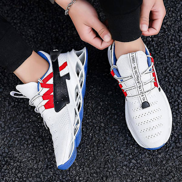 Herrskor Andas Flats Mode Sportlöparskor 8896 WhiteBlue 41
