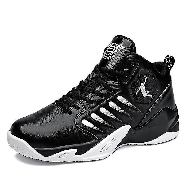 Basketskor för män Aldult Bekväma Sneakers Utomhussportskor 3B9136 Black 41