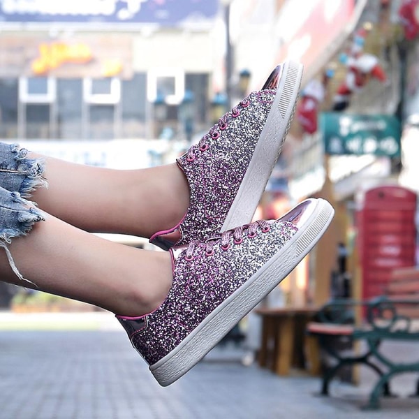 Dam Sneakers Andas Dam Skateboard Skor Löparskor 1812 Purple 40