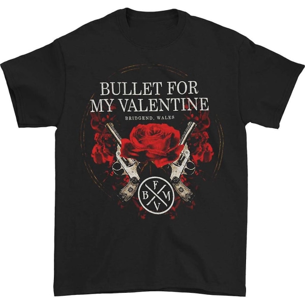 Bullet For My Valentine Roses & Pistols T-shirt XL