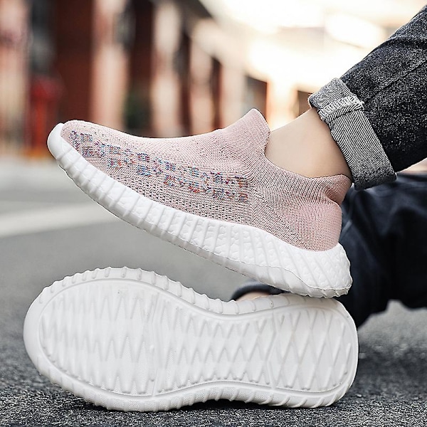 Sneakers för barn som andas löparskor Mode Sportskor Wz631 Pink 31