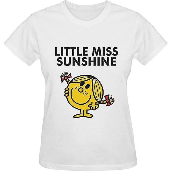 Little Miss Sunshine Funny Sun Leende Ansikte Kortärmad T-shirt för damer 2XL