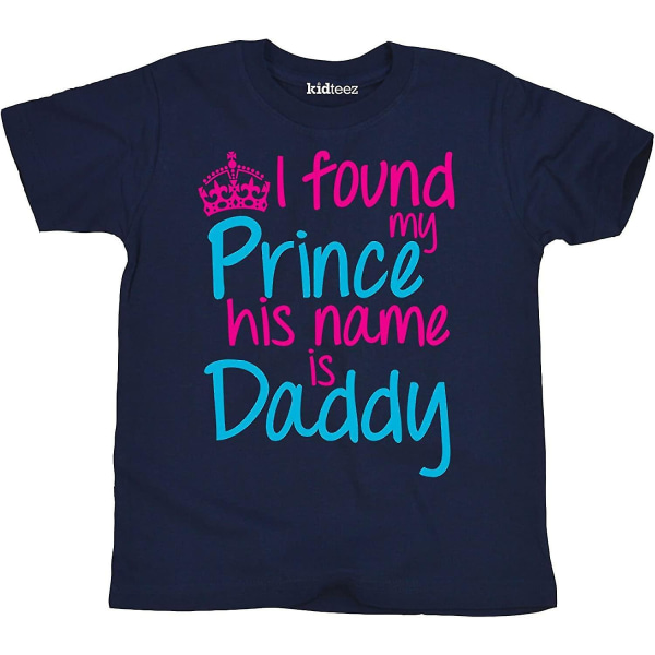Snabbmeddelande - Jag hittade min prins pappa - Kortärmad T-shirt för toddler 4T