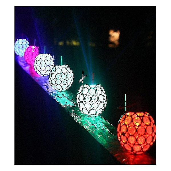 Solar Ball Hang Led-lampa Utomhus Landskap Färgbyte gångvägsljus (flerfärgad)