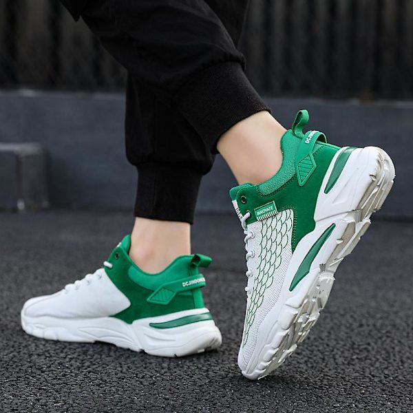 Herr Sport löparskor Andas Mode Sneakers Frn8118 Green 41