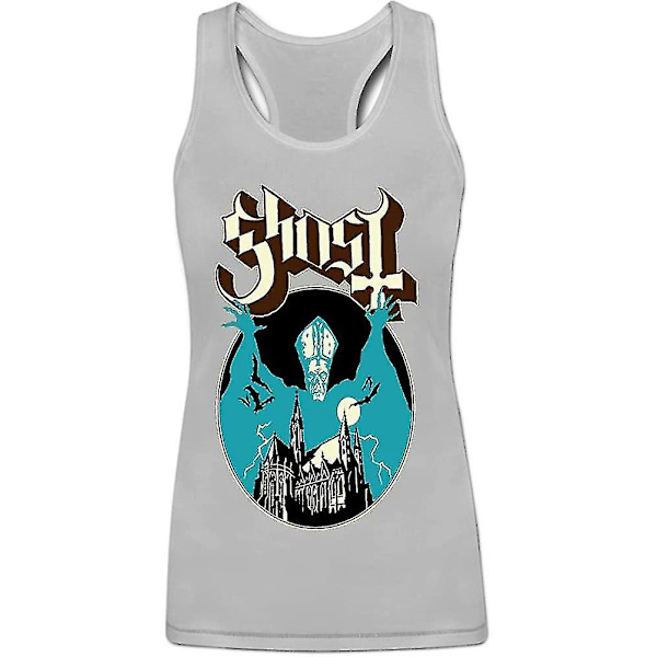 Luosha Women's Ghost Band Album Logo Graphic Linne M