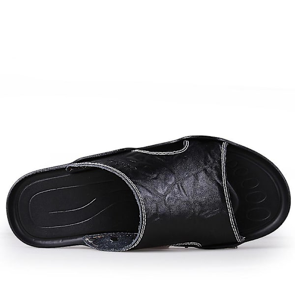 Herrtofflor Halkfria sandaler Mode strandskor för kvinnor q7 Black 41