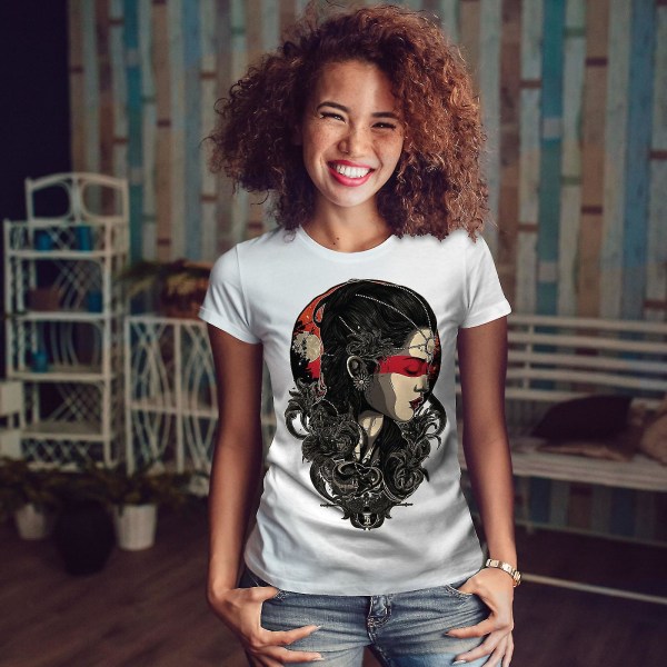 Vacker Girl Fantasy Women Whitet-shirt 3XL
