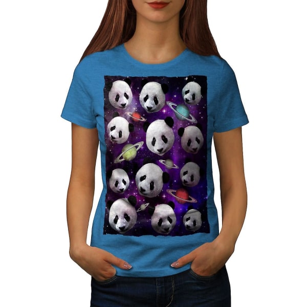 Panda Face Space Kunglig T-shirt för kvinnor 3XL
