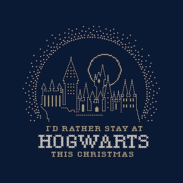 Harry Potter Jul som bor på Hogwarts Damtröja