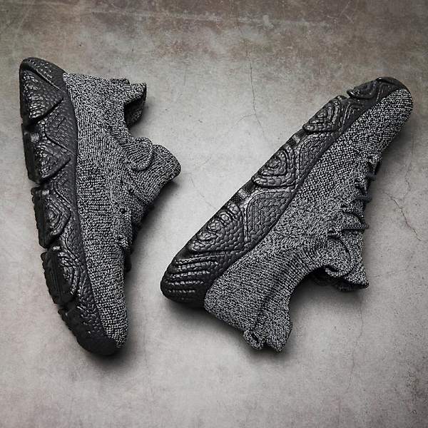 Herr Fly Weaving Sneakers Andas löparskor Mode Sportskor 3Am88 Gray 41