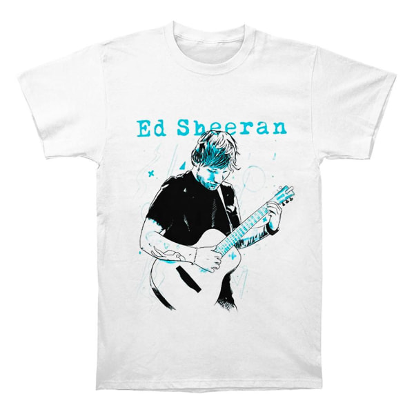 Ed Sheeran Guitar Line Illustration T-shirt S