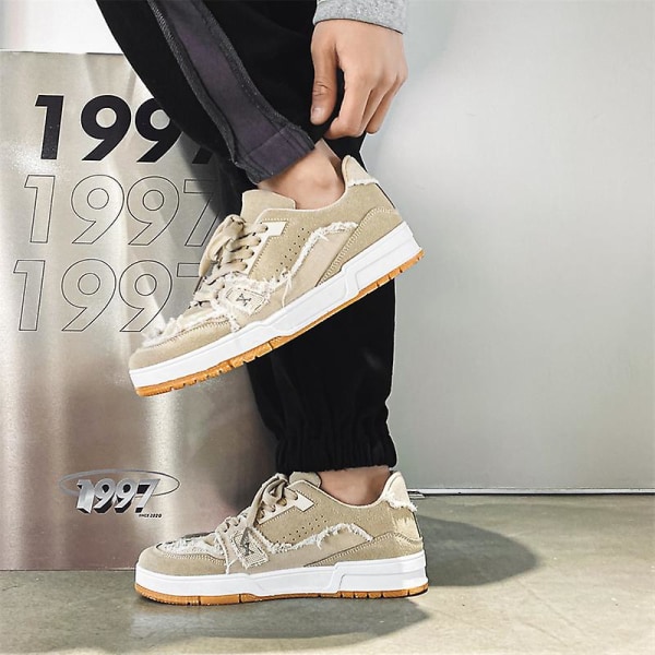 Dam Sneakers Andas Herr Skateboard Skor Löparskor 2Iv09 Beige 42