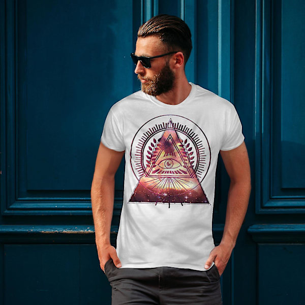Triangle Galaxy T-shirt för män XL