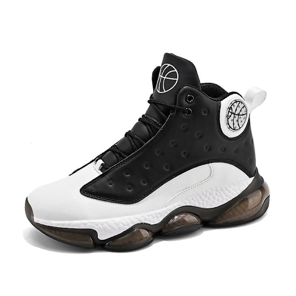 Basketskor för män Mode Halkfria sneakers Sportskor som andas 2J6979 BlackWhite 41