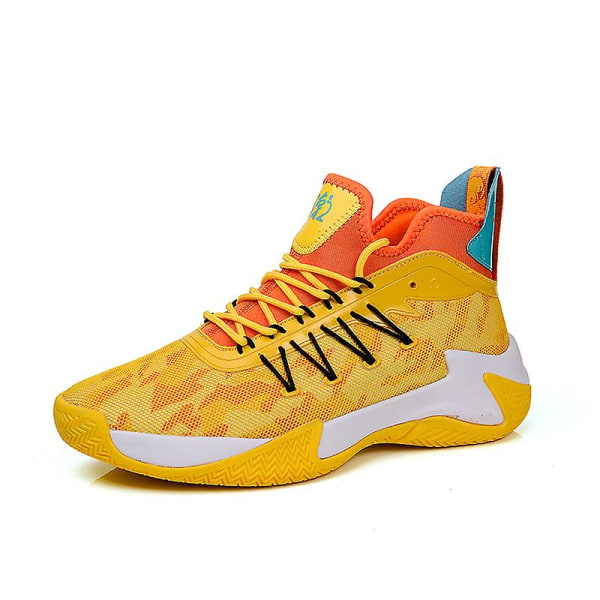Basketskor för män Mode Halkfria sneakers Sportskor som andas 3Al098 Yellow 43