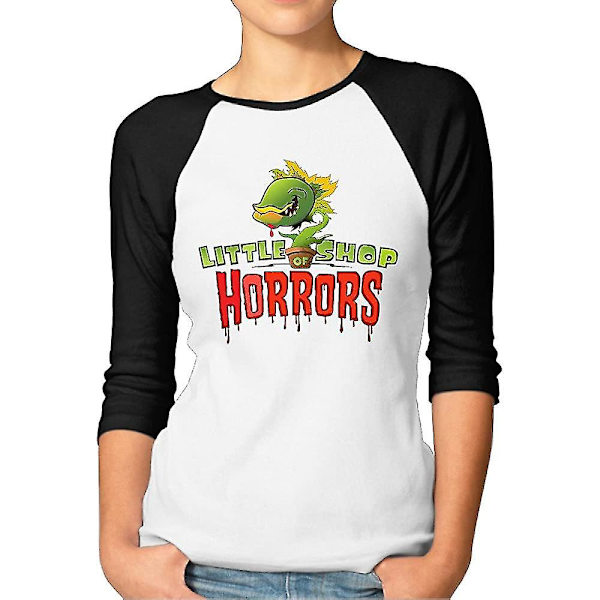 Martintowel Little Shop Of Horrors Audrey Ii Raglan baseballtröja för damer Tee Shirt Crew L