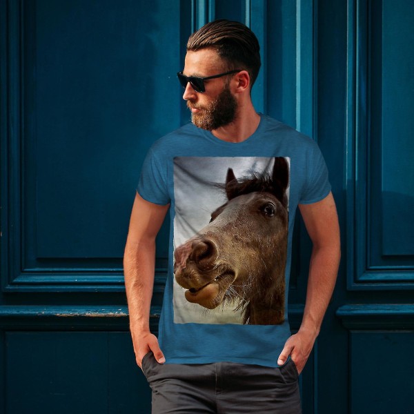 Farm Horse Photo Herr Royal Bluet-shirt M