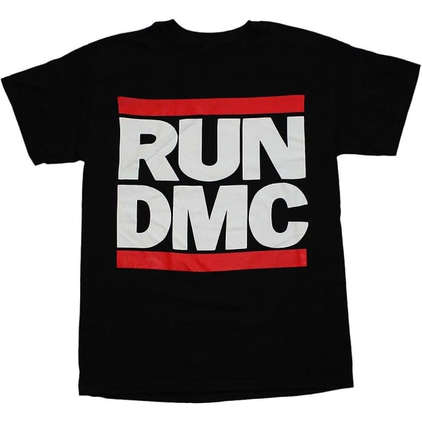 Svart RUN D.M.C. T-shirt med logotyp L