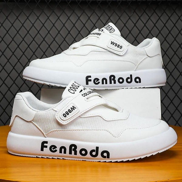 Herrskor Mode Sneakers Platta Casual Skor bl888 White 44