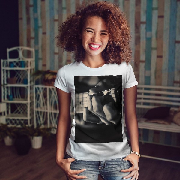 Basgitarr Foto Musik T-shirt för kvinnor XL