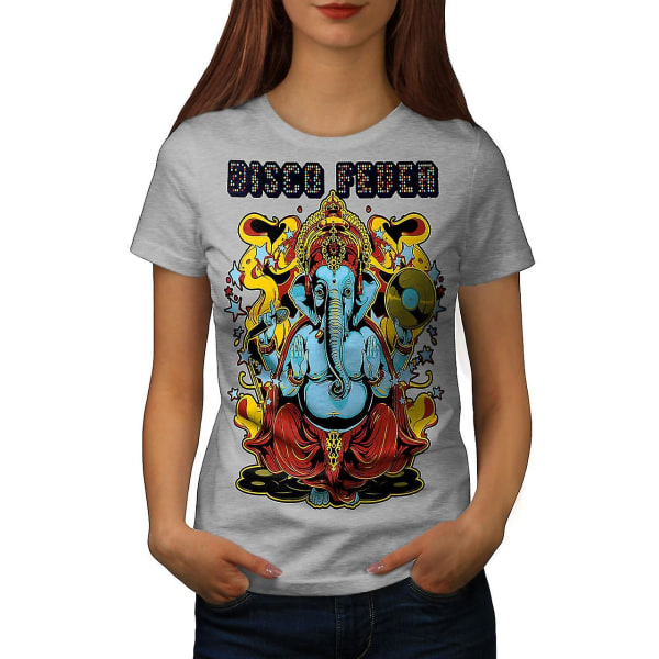 Disco Fever Elephant Dam Grå-skjorta S