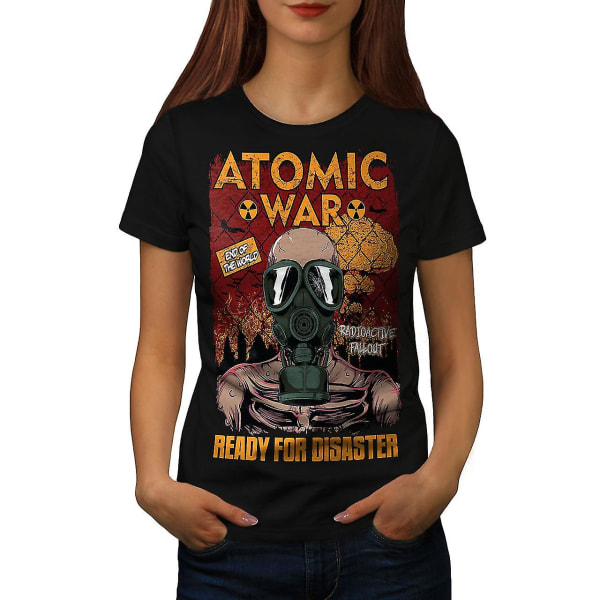 Ready For Disaster Women Blackt-shirt | Wellcoda XXL