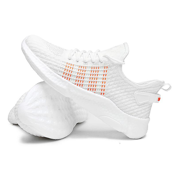 Lätta modesneakers för löpning för män 9067 White 41