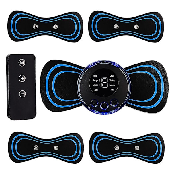 Bärbar elektrisk nacke ryggmassager Ems Cervikal massage fläckar lindra smärta
