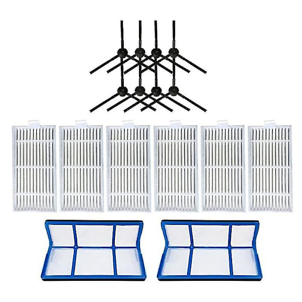 Hepa/huvudfilter sidoborstar Del Passar för Ilife V5s V3 V5 V3s