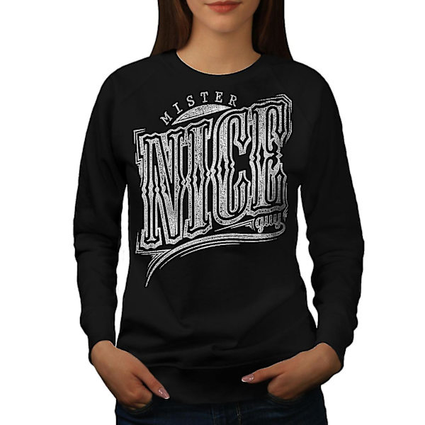 Mister Nice Guy Kvinnor Blacksweatshirt M