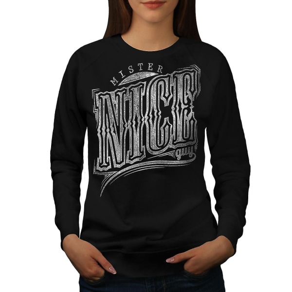 Mister Nice Guy Kvinnor Blacksweatshirt XL