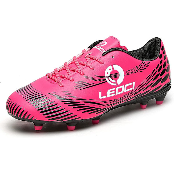 Herr damfotbollsskor för fast mark Utomhus/inomhus Pojkar Flickor Professionell Futsal Fotboll Träning Sneakers-rosa Rose 44