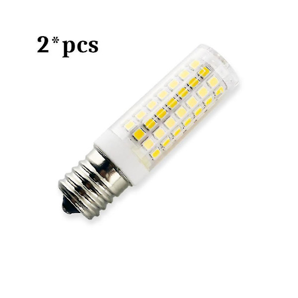 Ledlampa E14, kallvit 6000k, AC 220-230v, liten Edison-skruv, ej dimbar, vit [klass A energi