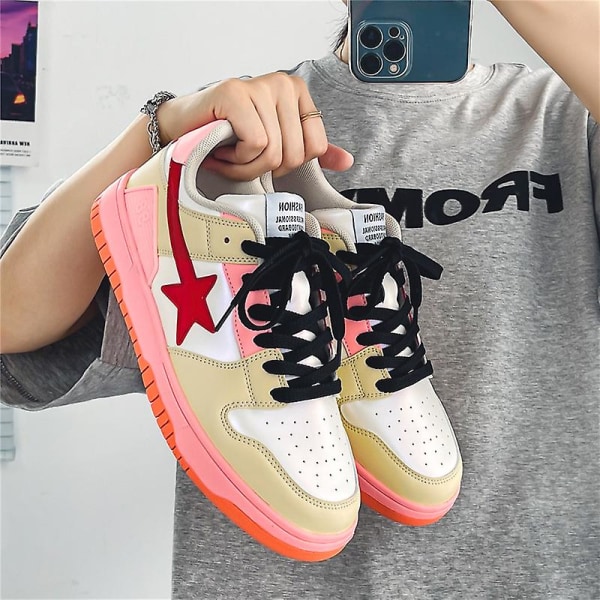 Herr Sneakers Andas Dam Skateboarding Skor Löparskor Lz168 Pink 43
